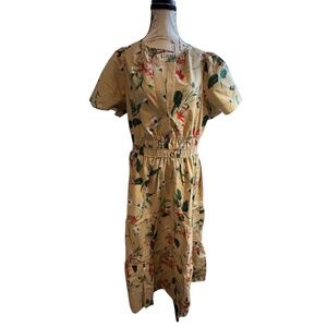 NWT Anthropologie Somerset Maxi L Khaki